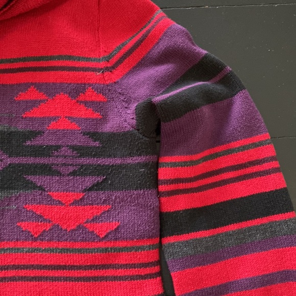 CHAPS XL Womens Sweater. Red with Southwestern Design. - Picture 5 of 11